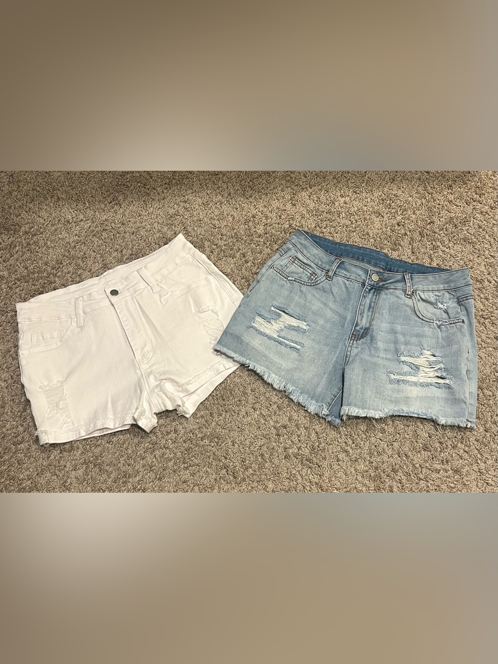 Set of SHEIN Stretchy Denim Shorts